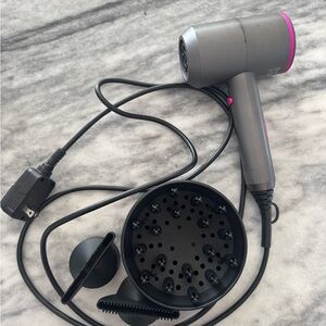 Supersonic Hair Dryer - Gray and Pink